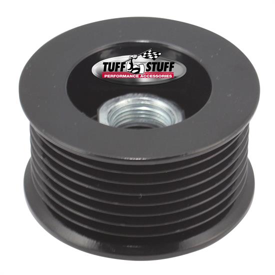 Tuff Stuff 7610DB Stealth Black Alternator Pulley, 8 Groove