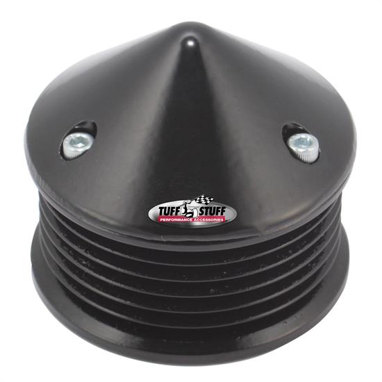 Tuff Stuff 7653C 6 Groove Pulley And Bullet Cover, Stealth Black