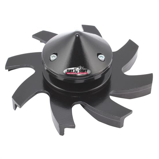 Tuff Stuff 7666BC Billet Aluminum Alternator Fan And Pulley, Blk