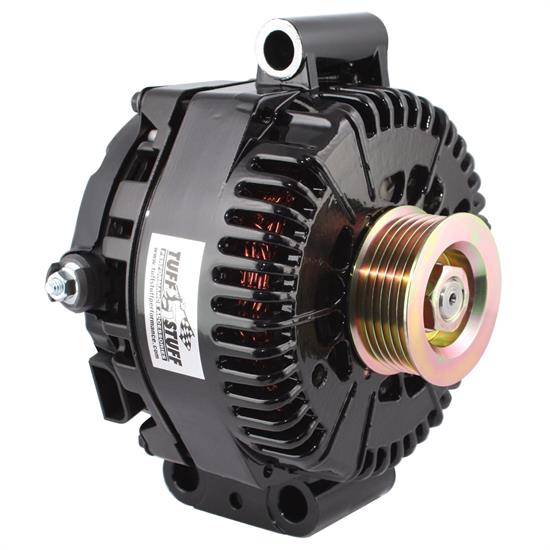 Tuff Stuff 7787B 96-01 Ford Alternator, 130 Amp, Stealth Black