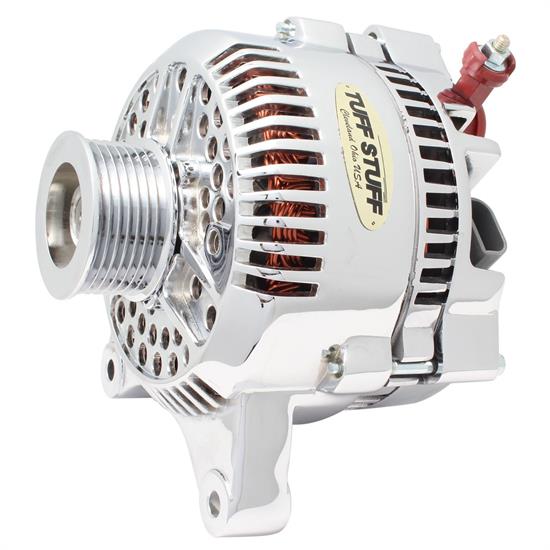 Tuff Stuff 7791A Ford Truck Alternator, 150 Amp, Chrome