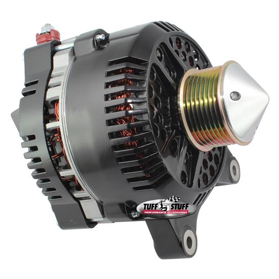 Tuff Stuff 7791CBULL Ford Silver Bullet 225 Amp Alternator, Black
