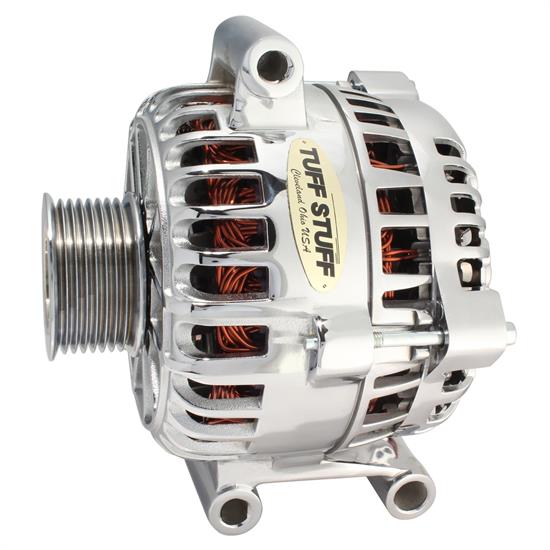 Tuff Stuff 7796AP Ford Truck 7.3L Alternator, 150 Amp, Polished