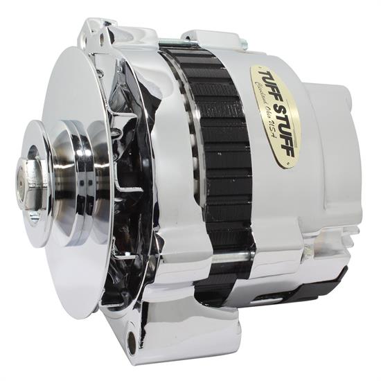 Tuff Stuff 7866DP GM Alternator, 105 Amp, 1-Wire/OEM, Polished