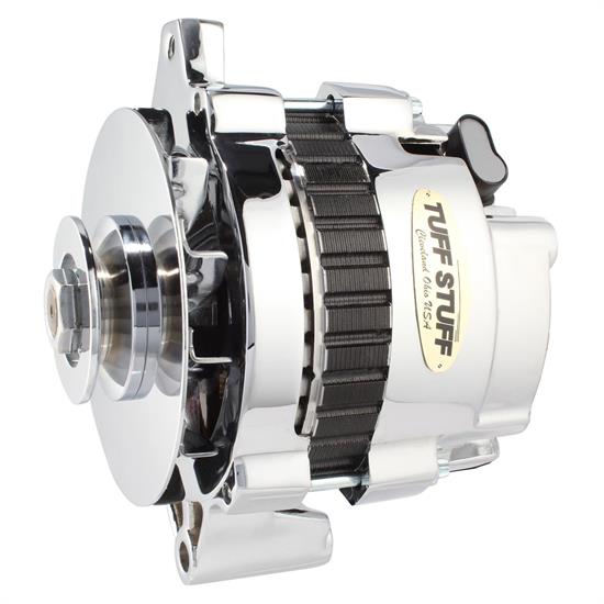 Tuff Stuff 7935D GM Alternator, 105 Amp, 1-Wire/OEM, Chrome