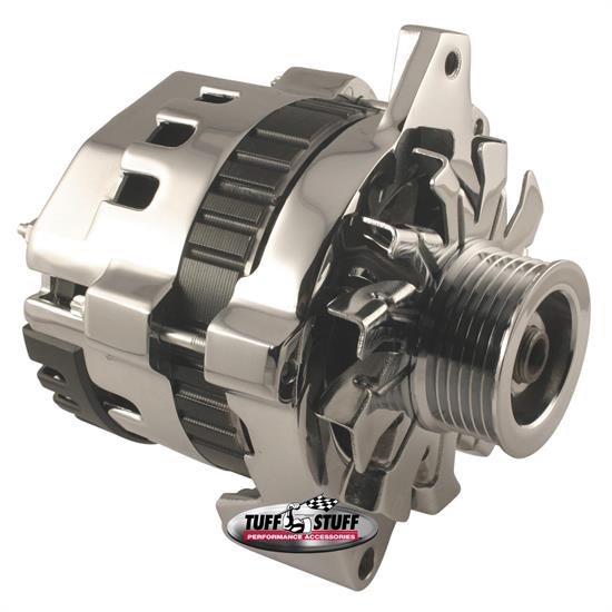 Tuff Stuff 7937A6G GM Mini Racer Alternator, 1 Wire, Chrome