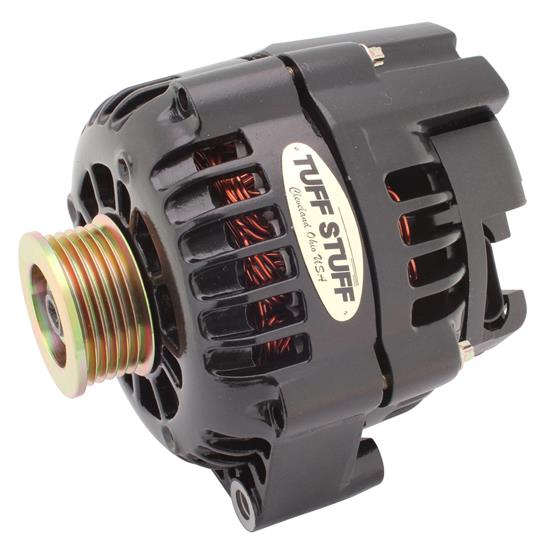 Tuff Stuff 8233NB1 GM Truck Alternator, 175 Amp, 1-Wire, Black