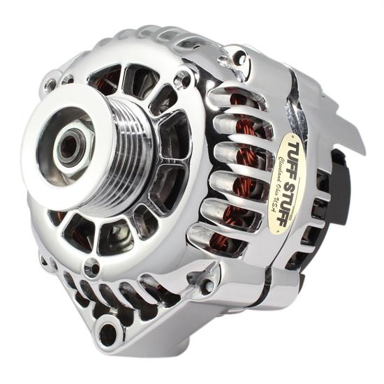 Tuff Stuff 8233NCP GM Truck Alternator, 175 Amp, 1-Wire, Polished