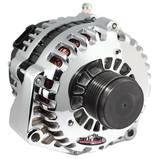 Tuff Stuff 8299D GM 6 Groove Alternator, 230 Amp, Chrome