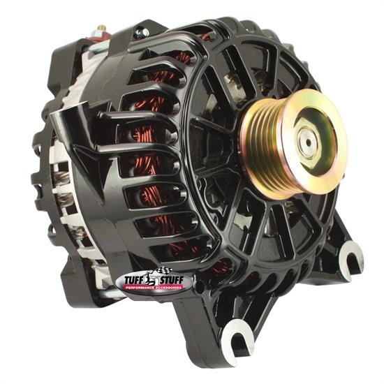 Tuff Stuff 8318C Ford Alternator, 225 Amp, OEM Wire, Stealth Blk
