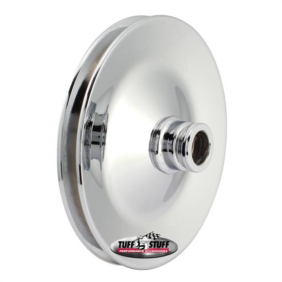 Tuff Stuff 8485A Power Steering Pump Pulley, Chrome, Press On