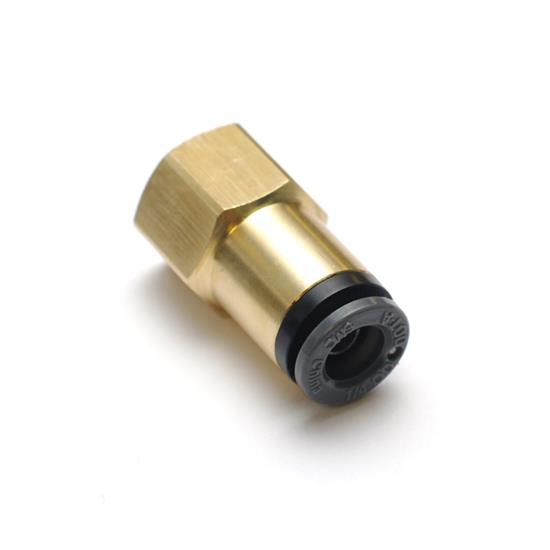 RideTech 31956101 Airline Fitting, Straight 1/4 Female NPT to 3/8