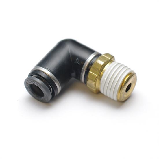 RideTech 31958500 Airline Fitting, Swivel Elbow. 1/4" NPT To 1/2