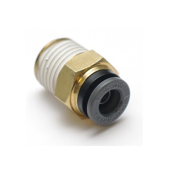 RideTech 31958600 Airline Fitting, Straight. 1/4" NPT To 1/2"