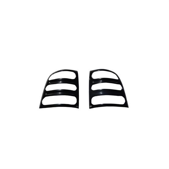 AVS 36635 Tail Shades Slotted Tail Light Covers Black, Venture