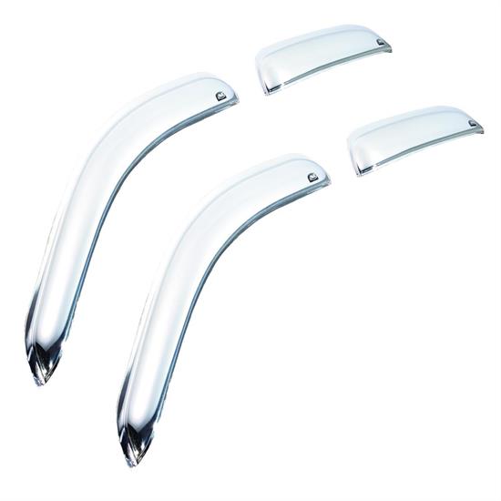AVS 684953 Chrome Ventvisor Side Window Deflector 4pc, Ford
