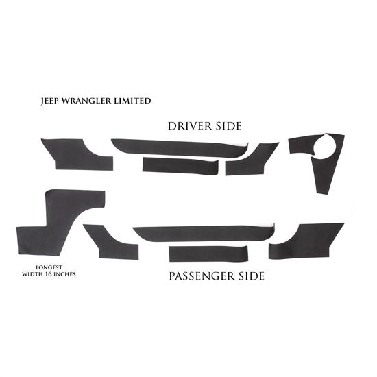 LUND 5821100 Rhino Linings Rocker Guard Small 07-17 Jeep Wrangler