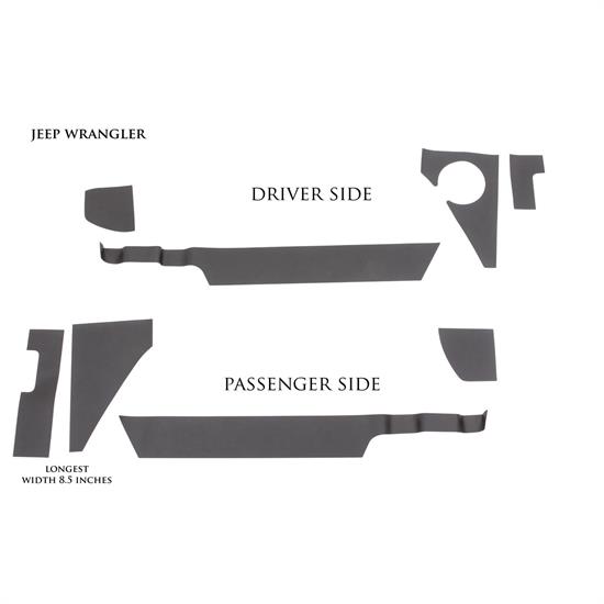 LUND 5821255 Rhino Linings Rocker Guard Small 97-06 Jeep Wrangler