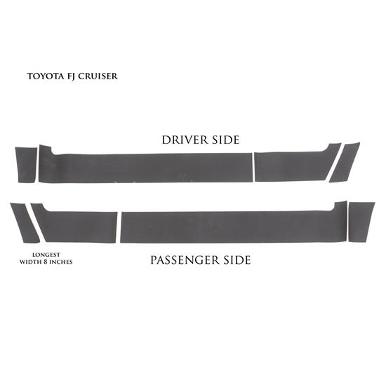 LUND 5821343 Rhino Linings Rocker Guard Small, 07-14 Fj Cruiser