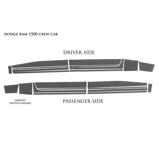 LUND 5821371 Rhino Linings Rocker Guard Large, Ram 1500