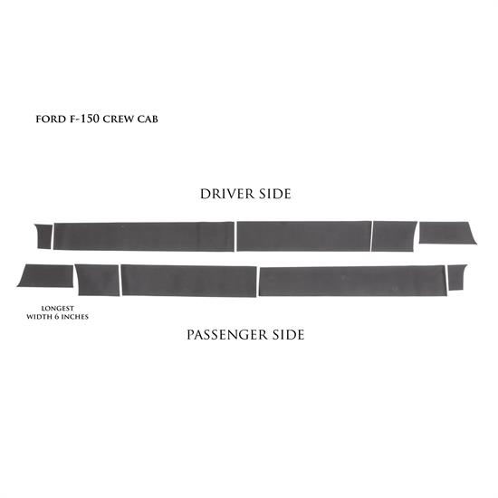 LUND 5821436 Rhino Linings Rocker Guard Large, 2009-14 Ford F-150