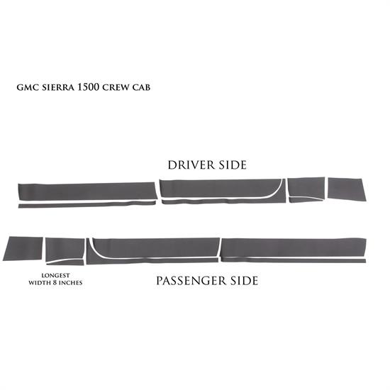 LUND 5821569 Rhino Linings Rocker Guard Large, Sierra 1500-3500