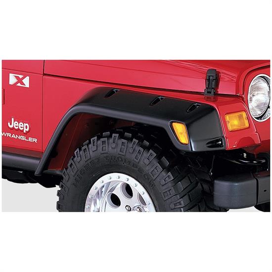 Bushwacker 10029-07 Pocket Style Fender Flares Front 97-06 Tj