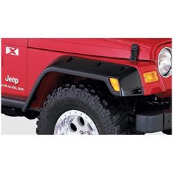 Bushwacker 10029-07 Pocket Style Fender Flares Front 97-06 Tj