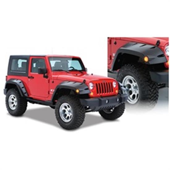 Bushwacker 10045-02 Max Coverage Pocket Fender Flares Wrangler