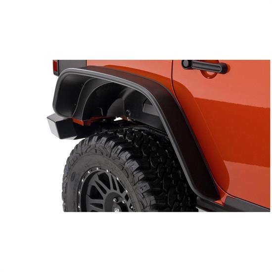 Bushwacker 10050-07 Flat Style Fender Flares Rear 07-17 Wrangler