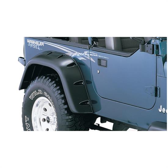Bushwacker 10058-07 Pocket Fender Flares Rear Models Wrangler