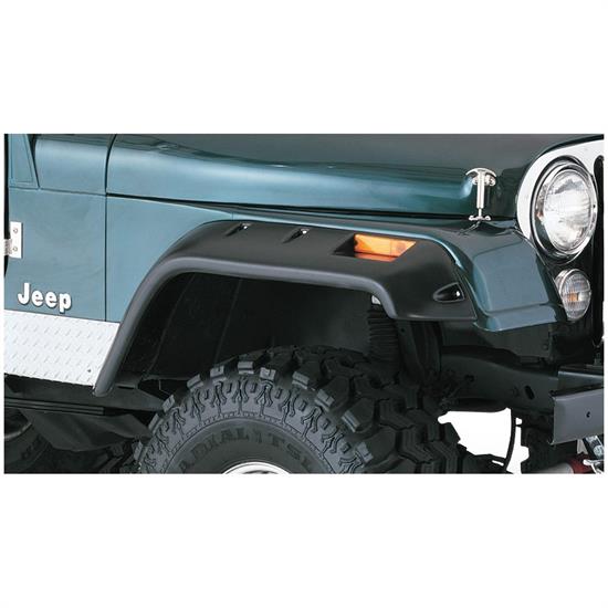 Bushwacker 10059-07 Cut-Out Fender Flares Front Pair, Jeep