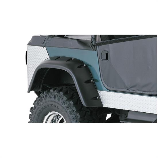 Bushwacker 10060-07 Cut-Out Fender Flares Rear Pair, Jeep