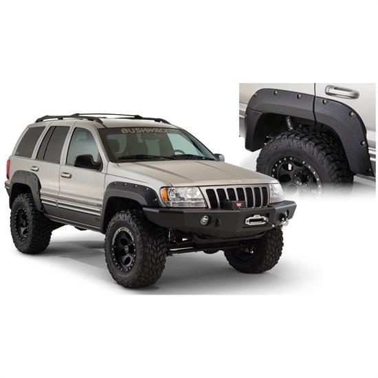 Bushwacker 10072-07 Cut-Out Fender Flares Rear Grand Cherokee