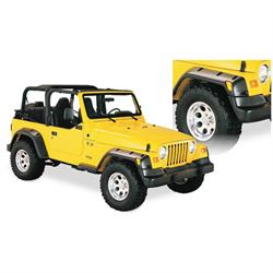 Bushwacker 10913-07 Pocket Style Fender Flares F/R 4pc, 97-06 Tj