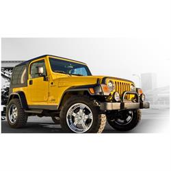 Bushwacker 10917-07 Pocket Style Fender Flares F/R 4pc, 97-06 Tj