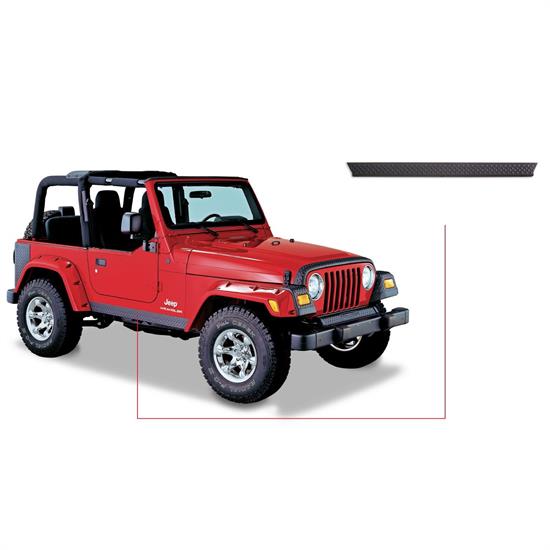 Bushwacker 14002 TrailArmor Rocker-Side Panels Only Wrangler