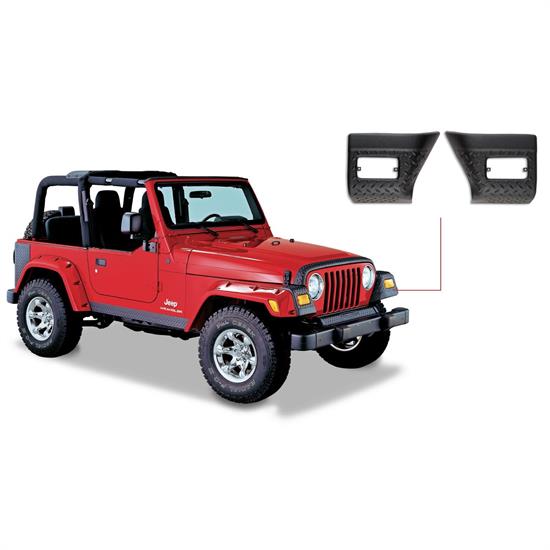 Bushwacker 14007 TrailArmor Corner Guard Front, 97-06 Wrangler