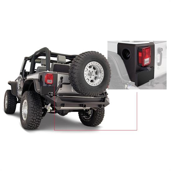 Bushwacker 14009 TrailArmor Corner Guard Rear 07-17 Jeep Wrangler