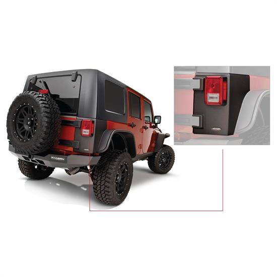Bushwacker 14010 TrailArmor Corner Guard Rear 07-17 Jeep Wrangler