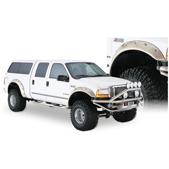 Bushwacker 20043-02 Cut-Out Fender Flares Fr w/Screw Pocket Ford