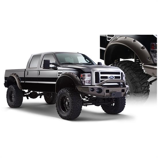 Bushwacker 20047-02 Cut-Out Fender Flares Front Pair, Ford