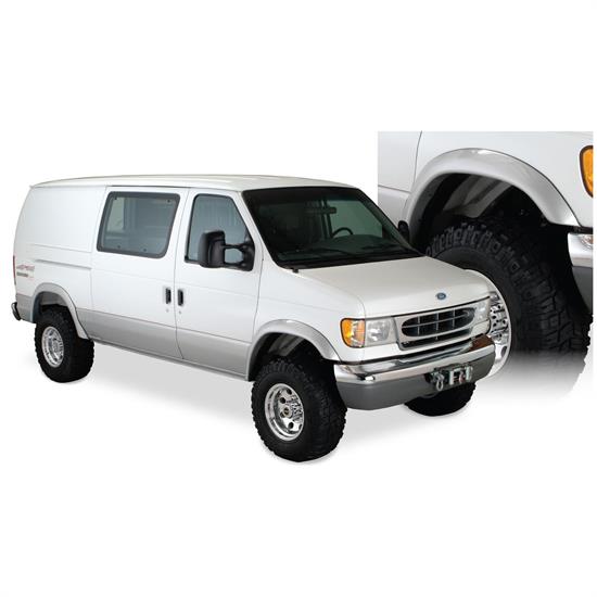 Bushwacker 22003-11 Extend-A-Fender Flares Front, E250/E350/E150