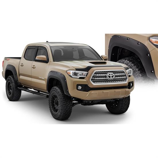 Bushwacker 30922-02 Pocket Style Fender Flares F/R 16-17 Tacoma