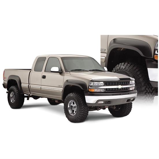 Bushwacker 40945-02 Extend-A-Fender Flares F/R Set/4, Chevy/GMC