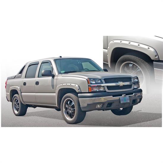 Bushwacker 40948-02 Pocket Style Fender Flares F/R 4pc, Avalanche