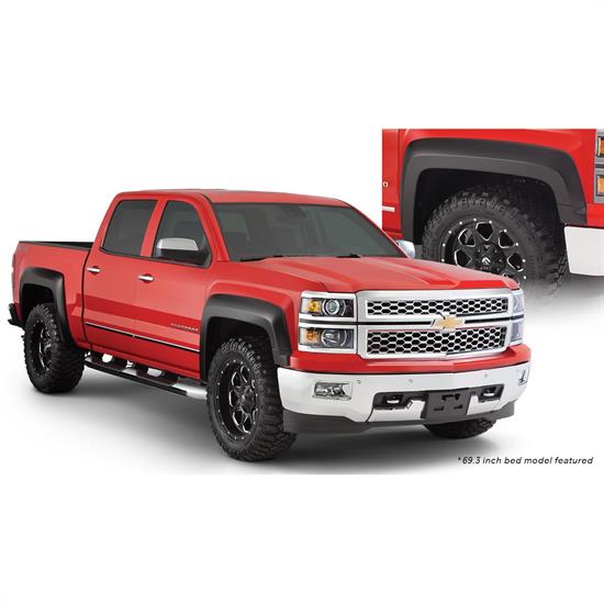Bushwacker 40964-02 Extend-A-Fender Flares F/R 4pc, Silverado