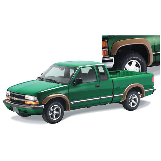 Bushwacker 41907-11 Extend-A-Fender Flares F/R Set/4, Blazer/S10