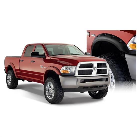 Bushwacker 50919-02 Pocket Style Fender Flares F/R 4pc, Dodge Ram