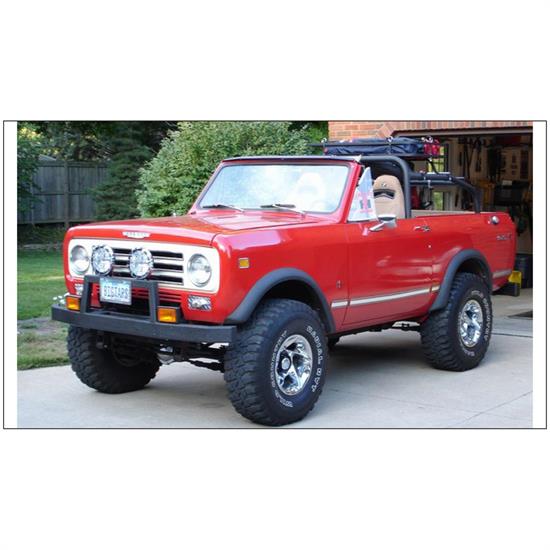 Bushwacker 60001-01 Extend-A-Fender Flares Front 72-80 Scout II